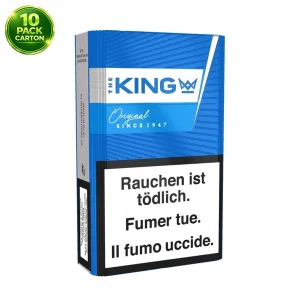 The King Cigarettes Blue - 1 Carton (10 Packs) The King Cigarettes Blue - 1 Carton (10 Packs)